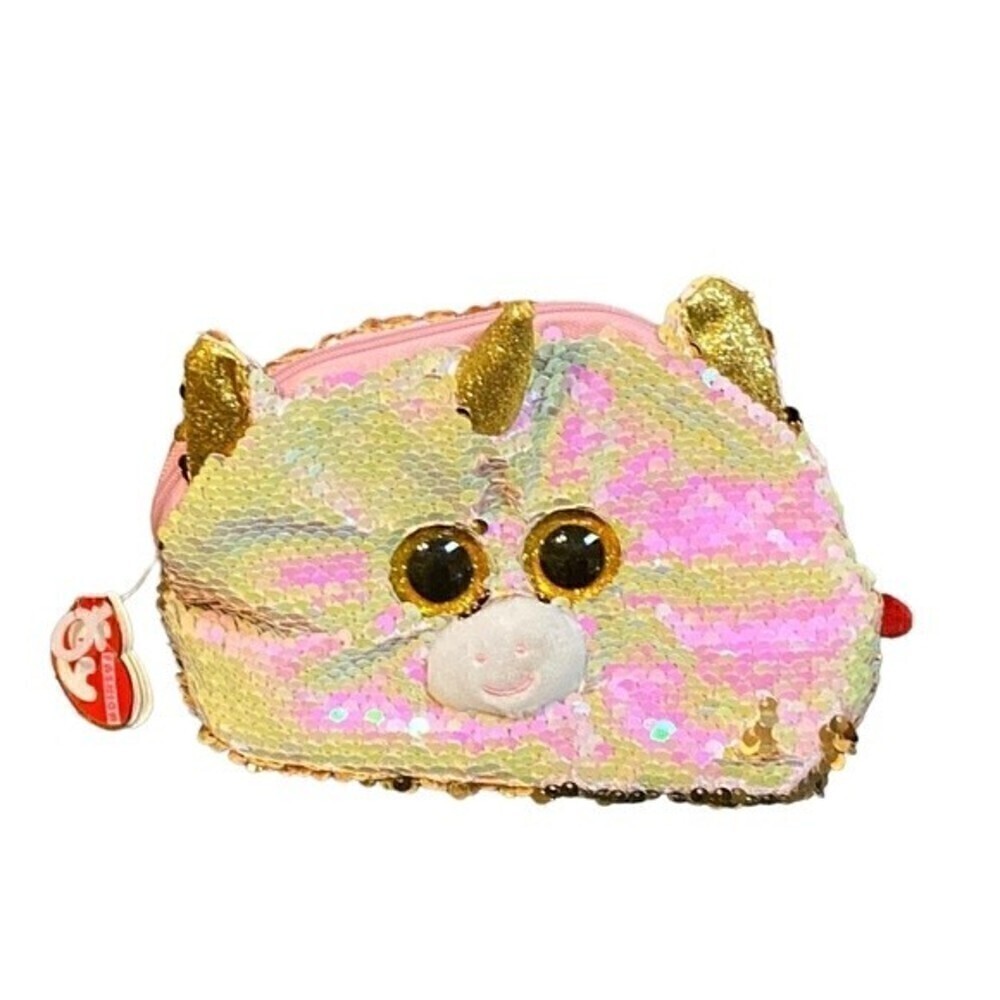 TY Fashion Flippy Sequin Accessory Bag - FANTASIA the Unicorn (8 inch) nwt